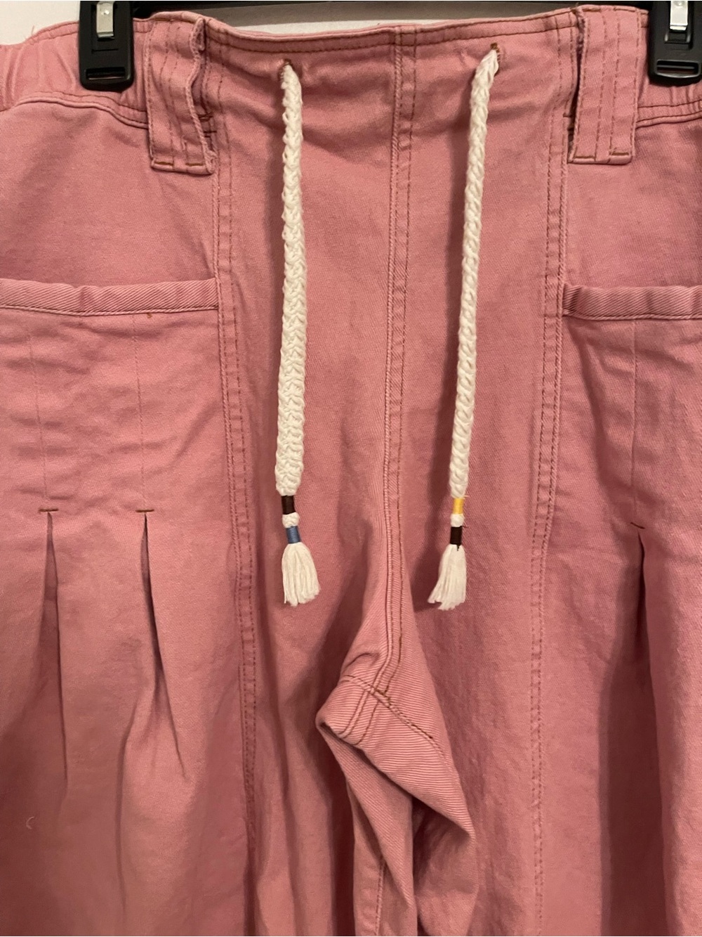 Pink Drawstring Wide-Leg Pants - Picture 7 of 16